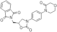 2-[[(5S)-2-Oxo-3-[4-(3-oxo-4-morpholinyl)phenyl]-5-oxazolidinyl]methyl]-1H-isoindole-1,3(2H)-dione molecular structure (CAS 446292-08-6)