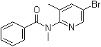 structure of CAS# 446299-80-5, N-(5-溴-3-甲基-2-吡啶基)-N-甲基苯甲酰胺
