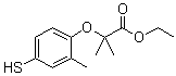 CAS 登录号：447406-77-1, 2-(4-巯基-2-甲基苯氧基)-2-甲基-丙酸乙酯