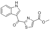 structure of CAS# 448906-42-1, 甲基2-(1H-吲哚-3-羰基)噻唑-4-羧酸酯
