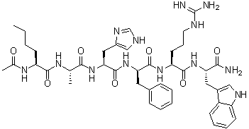 CAS 登录号：448944-47-6, N-乙酰基-L-正亮氨酰-L-丙氨酰-L-组氨酰-D-苯丙氨酰-L-精氨酰-L-色氨酰胺