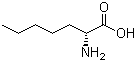 structure of CAS# 44902-01-4, (R)-2-Aminoheptanoic acid