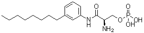 structure of CAS# 449173-19-7, (2R)-2-氨基-N-(3-辛基苯基)-3-(磷酰氧基)-丙酰胺