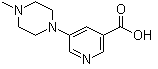 structure of CAS# 450368-31-7, 5-(4-甲基哌嗪-1-基)烟酸