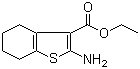 structure of CAS# 4506-71-2, 2-氨基-4,5,6,7-四氢-1-苯并噻吩-3-羧酸乙酯