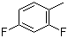 2,4-二氟甲苯分子结构 (CAS 452-76-6)