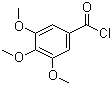 structure of CAS# 4521-61-3, 3,4,5-Trimethoxybenzoyl chloride