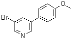 structure of CAS# 452972-07-5, 5-(4-Methoxyphenyl)-3-bromopyridine