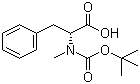 structure of CAS# 4530-18-1, N-Methyl-Boc-D-phenylalanine