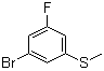 CAS # 453566-03-5, 5-Fluoro-3-(methylthio)bromobenzene, 1-Bromo-3-fluoro-5-methylsulfanylbenzene