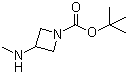 structure of CAS# 454703-20-9, tert-Butyl 3-(methylamino)azetidine-1-carboxylate