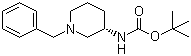 structure of CAS# 454713-13-4, (S)-1-苄基-3-N-叔丁氧羰基氨基哌啶