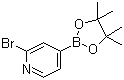 structure of CAS# 458532-82-6, 2-溴吡啶-4-硼酸频哪醇酯