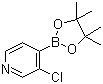 structure of CAS# 458532-90-6, 3-氯吡啶-4-硼酸频哪醇酯