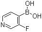 structure of CAS# 458532-97-3, 3-氟吡啶-4-硼酸