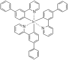 CAS 登录号：459133-59-6, 三[3-(2-吡啶基)[1,1'-联苯]-4-基]铱