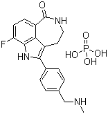 CAS # 459868-92-9, AG 014699, 8-Fluoro-1,3,4,5-tetrahydro-2-[4-[(methylamino)methyl]phenyl]-6H-pyrrolo[4,3,2-ef][2]benzazepin-6-one phosphate