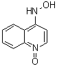 structure of CAS# 4637-56-3, 4-羟氨基喹啉 N-氧化物