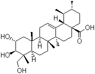 CAS 登录号：464-92-6, 积雪草酸