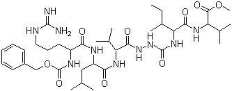 CAS # 464883-21-4, N2-[(Phenylmethoxy)carbonyl]-L-arginyl-L-leucyl-L-valyl-2-azaglycyl-L-isoleucyl-L-valine methyl ester