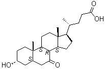 structure of CAS# 4651-67-6, 3alpha-羟基-7-氧代-5beta-胆酸