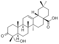 CAS 登录号：466-01-3, Hederagonic acid, 23-羟基-3-氧代齐墩果-12-烯-28-酸