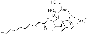 CAS 登录号：466663-11-6, 3-O-(2E,4E-癸二烯酰基)巨大戟醇