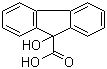 CAS # 467-69-6, 9-Hydroxy-9-fluorenecarboxylic acid, 9-Hydroxyfluorene-9-carboxylic acid, Flurenol