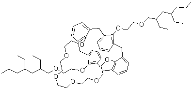 structure of CAS# 467435-58-1, 32,35-双[2-[(2,4-二乙基庚基)氧基]乙氧基]-6,7,9,10,12,13,15,16,18,19-十氢-31H-4,21-(甲桥并[1,3]苯并甲桥)-26,30-亚甲桥-25H-二苯并[q,z][1,4,7,10,13,16]六氧杂环二十七烷