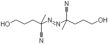 CAS # 4693-47-4, 4,4'-Azobis(4-cyano-1-pentanol), 2-(2-Cyano-5-hydroxy-pentan-2-yl)diazenyl-5-hydroxy-2-methyl-pentanenitrile