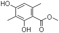 structure of CAS# 4707-47-5, 2,4-二羟基-3,6-二甲基苯甲酸甲酯