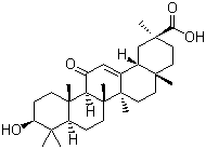 CAS 登录号：471-53-4, 甘草次酸, beta-甘草亭酸