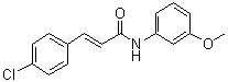 structure of CAS# 472981-92-3, 3-(4-Chlorophenyl)-N-(3-methoxyphenyl)-2-propenamide