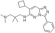 structure of CAS# 473382-39-7, N3-(7-环丁基-3-苯基-1,2,4-三唑并[4,3-b]哒嗪-6-基)-N1,N1,2,2-四甲基-1,3-丙二胺