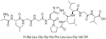 CAS # 473780-56-2, L-Alanyl-L-leucylglycylglycyl-L-histidyl-L-prolyl-L-leucyl-L-leucylglycyl-L-valine