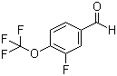 structure of CAS# 473917-15-6, 3-Fluoro-4-(trifluoromethoxy)benzaldehyde