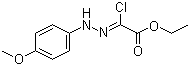 structure of CAS# 473927-63-8, Ethyl (2Z)-chloro[(4-methoxyphenyl)hydrazono]acetate