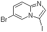 structure of CAS# 474706-74-6, 6-溴-3-碘咪唑并[1,2-a]吡啶