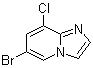 structure of CAS# 474708-88-8, 6-溴-8-氯咪唑并[1,2-a]吡啶