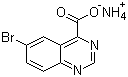 structure of CAS# 474710-80-0, 6-溴喹唑啉-4-甲酸铵盐