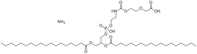 structure of CAS# 474922-20-8, 二硬脂酰基磷脂酰-聚乙二醇2000-COOH