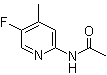 structure of CAS# 475060-21-0, N-(5-氟-4-甲基-2-吡啶基)乙酰胺