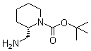 CAS # 475105-35-2, (S)-2-Aminomethylpiperidine-1-carboxylic acid tert-butyl ester, (S)-2-Aminomethyl-N-Boc-piperidine