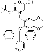 CAS # 475113-75-8, N-[[4,5-Dimethoxy-2-[(triphenylmethyl)thio]phenyl]methyl]-N-[(1,1-dimethylethoxy)carbonyl]glycine