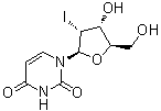 structure of CAS# 4753-03-1, 2'-碘-2'-脱氧尿苷