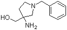 structure of CAS# 475469-13-7, 1-苄基-3-羟甲基-3-氨基吡咯烷