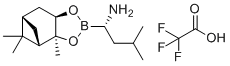 structure of CAS# 477254-69-6, (S)-硼亮氨酸-(-)-蒎烷二醇-三氟乙酸