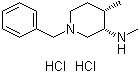 structure of CAS# 477600-68-3, cis-1-Benzyl-N-methyl-4-methylpiperidin-3-amine dihydrochloride