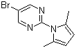structure of CAS# 478258-81-0, 5-溴-2-(2,5-二甲基-1H-吡咯-1-基)嘧啶