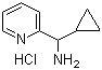 structure of CAS# 478263-93-3, 环丙基(吡啶-2-基)甲胺盐酸盐